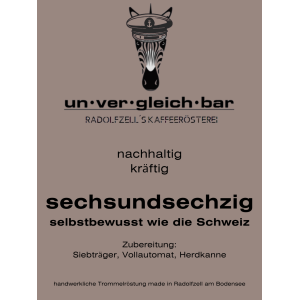 SECHSUNDSECHZIG 250g ground for Filter coffee