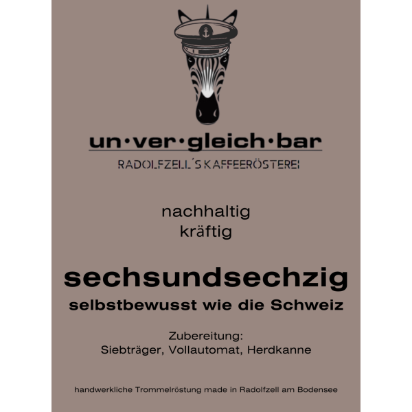 SECHSUNDSECHZIG 250g ground for Stove-top coffee